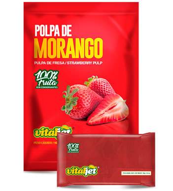 >Polpa de Morango Vitaljet