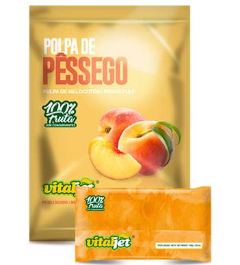 >Polpa de Pêssego Vitaljet
